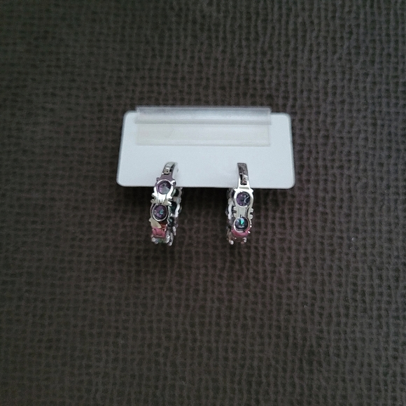 Cote d'Argent Mystic🧙♂️ Quartz Hoops - NWT - Picture 9 of 13